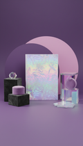 Holographic Foil Journal with Deep Purple Cover